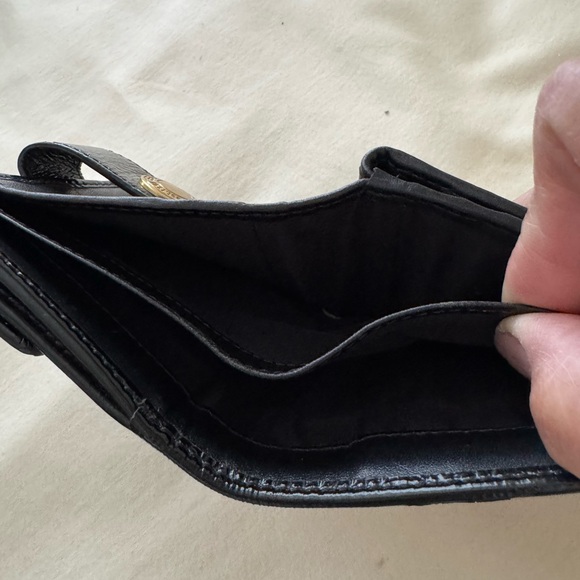 COACH Signature Logo Black Small Wallet - Picture 5 of 9